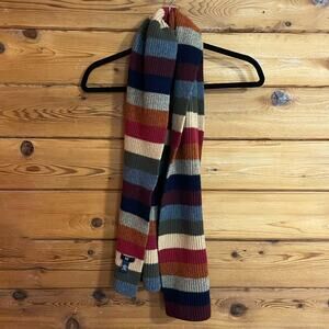 GAP Scarf Striped Multicolor Scarf Striped Colorblock Fall Tones Jewel Tones